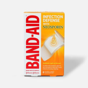 BAND-AID&reg; Adhesive Bandages Infection Defense With Neosporin Antibiotic Extra Large - 8 ct.