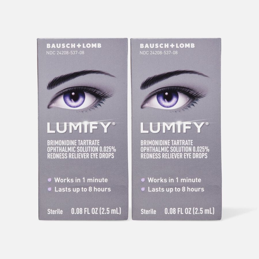 LUMIFY® Redness Reliever Eye Drops, 0.08 fl. oz. (2-Pack), , large image number 0