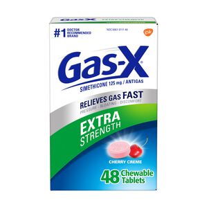 Gas-X Extra Strength Cherry Chewable Tablet, For Fast Relief From Gas, Bloating & Discomfort