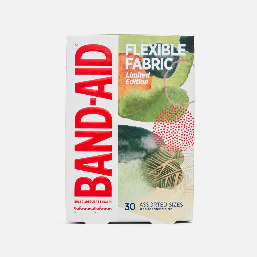 Band-Aid Decorated Flexible Fabric Assorted 30 ct., , large image number 0