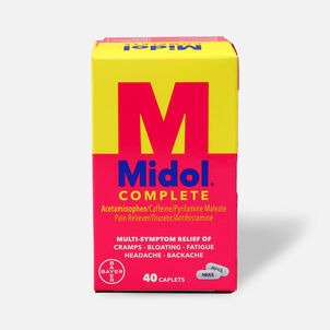 Midol Complete Caplets, Value Size, 40 ct.