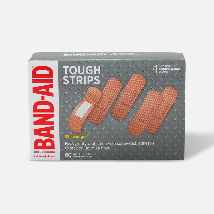 BAND-AID&reg; TOUGH-STRIPS&reg;Adhesive Bandages, 60 ct., , large image number 0