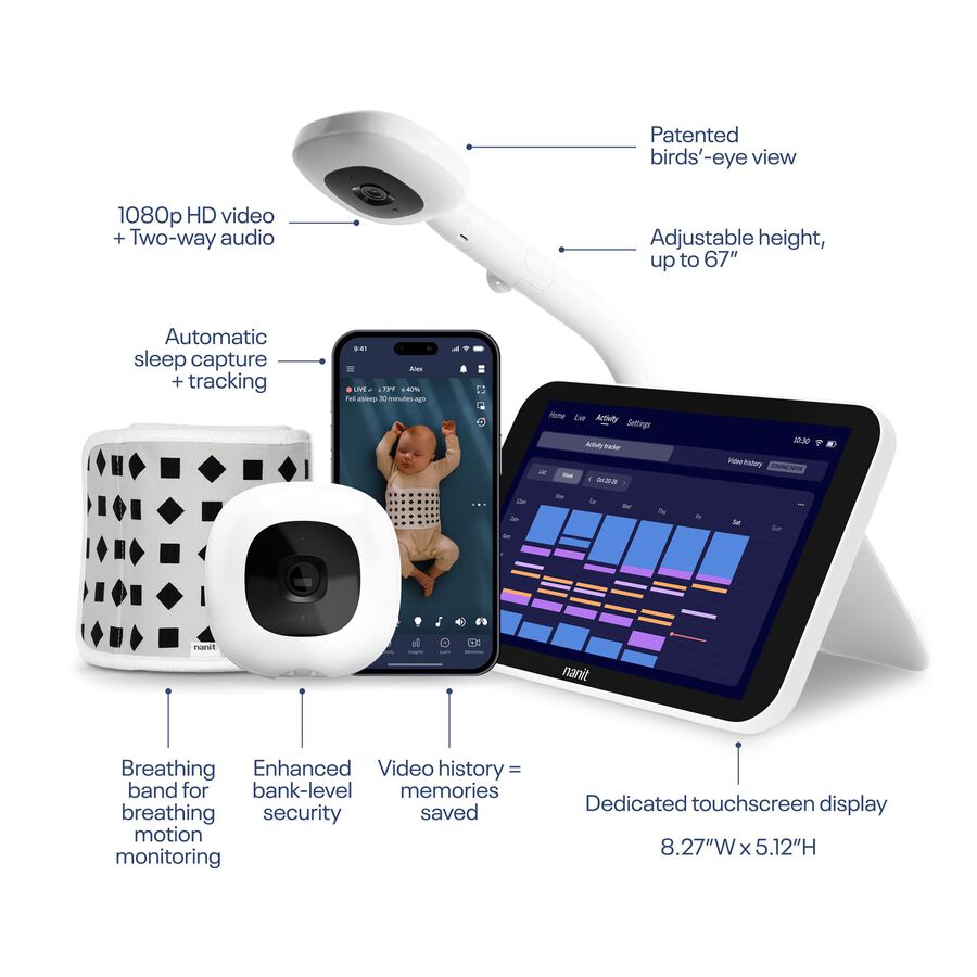 Nanit Smart Baby Monitor System with Floor Stand, , large image number 1