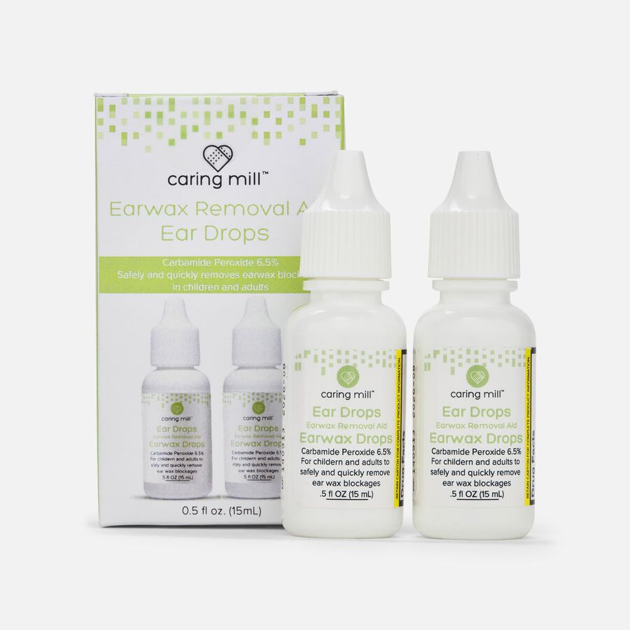 Caring Mill&trade; Ear Wax Removal Drops 6.5% Carbamide Peroxide, 0.5 oz. (2-Pack), , large image number 0