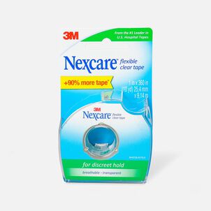 Nexcare Flexible Clear First Aid Tape Dispenser, 1" x 10 yds