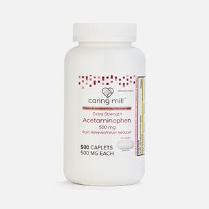 Caring Mill&trade; Acetaminophen Adult Pain Reliever/Fever Reducer Extra Strength Caplets, 500 ct.