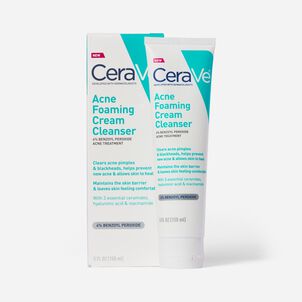 CeraVe Acne Foaming Cream Cleanser, 5 oz.