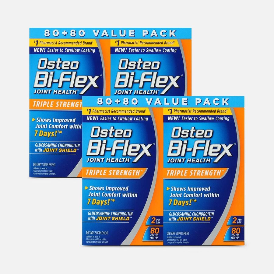 Osteo Bi-Flex Triple Strength Coated Tablets, 160 ct. (2 pack), , large image number 0
