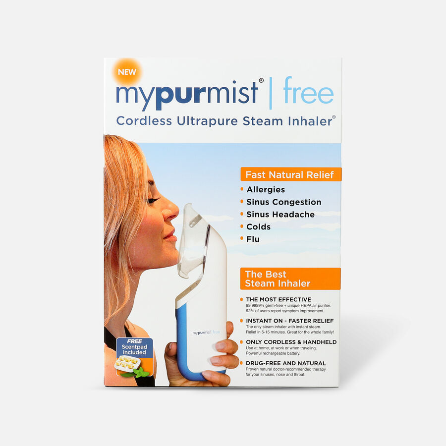 MyPurMist Free Cordless Ultrapure Steam Inhaler, , large image number 1