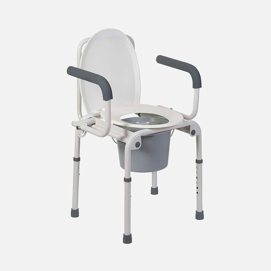 DMI&reg; Steel Drop-Arm Bedside Commode, , large image number 0